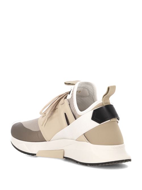 Sneakers con lacci beige chiaro TOM FORD | J1100TOF023N3JW04